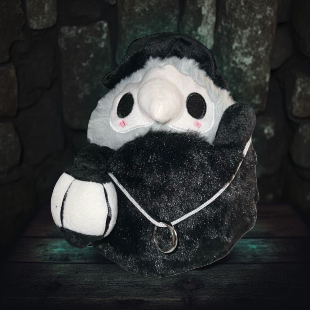 NWOT Plague Doctor Holding Lantern Soft Plush 8”
